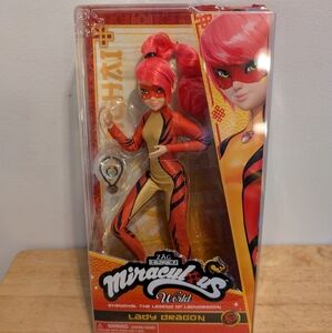 Miraculous World Lady Dragon Doll - Red and Gold